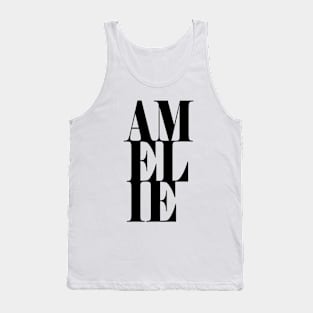 Amelie Girls Name Bold Font Tank Top